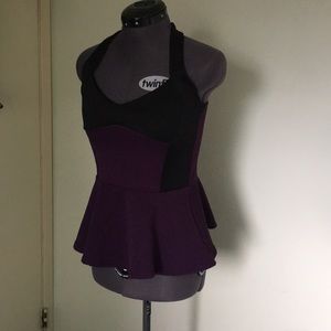 Purple and black top from the UK